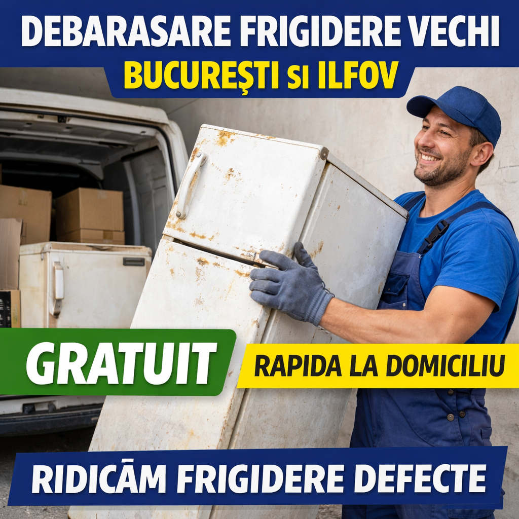 ridicare electrocasnice vechi frigidere